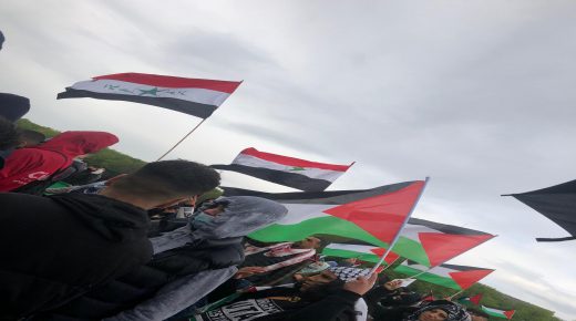 حركة النضال العربي لتحرير الأحواز تشارك في مظاهرة واسعة بهولندا تضامنا مع انتفاضة القدس
