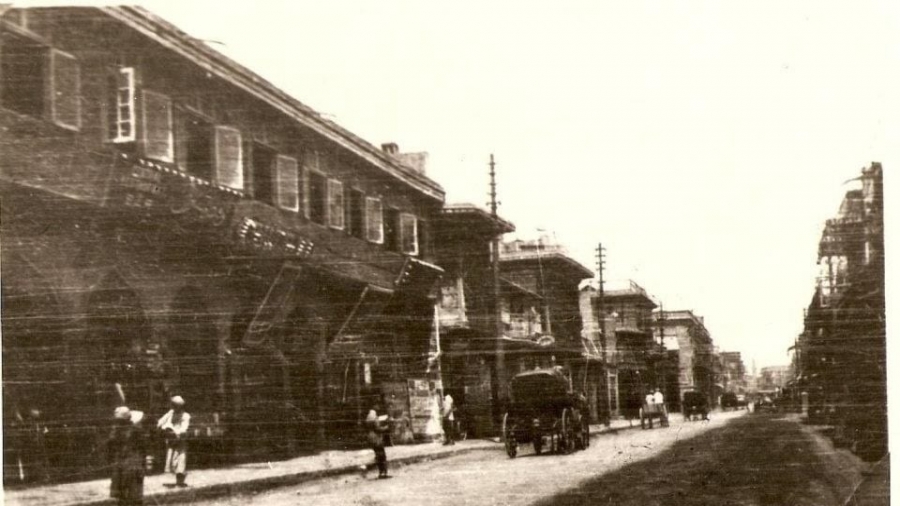شارع-الرشيد-–-بيت-لنش-–-1920-شركة-بواخر-إنكليزيّة